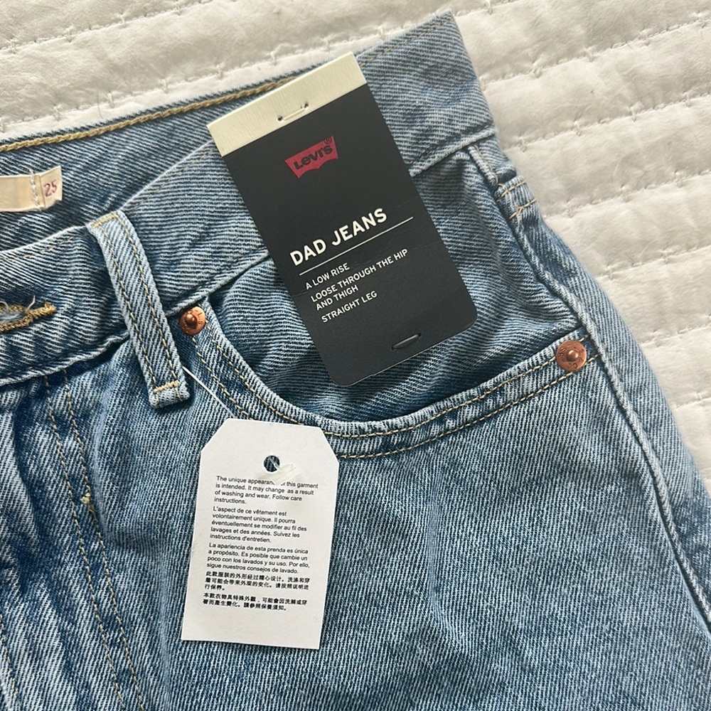 Levi's Blue Dad Jeans - BRAND NEW size 25